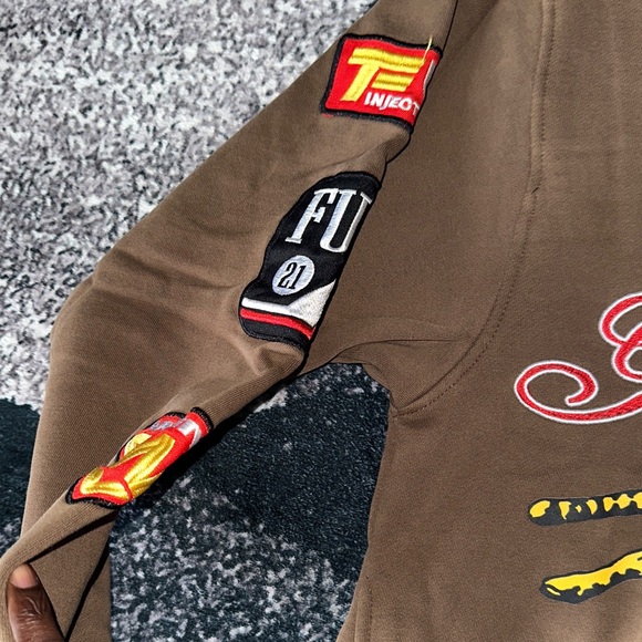 PacSun Brown Racing  Jacket - Picture 5 of 6